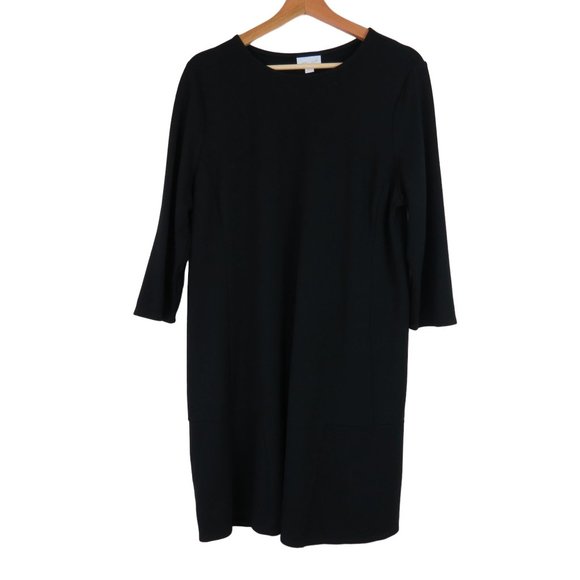 J. Jill Dresses Jjill Womens Black Ponte Knit Shift Dress 34